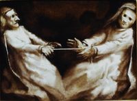 Fuerzas Contrarias. Oleo sobre tablex 40x30